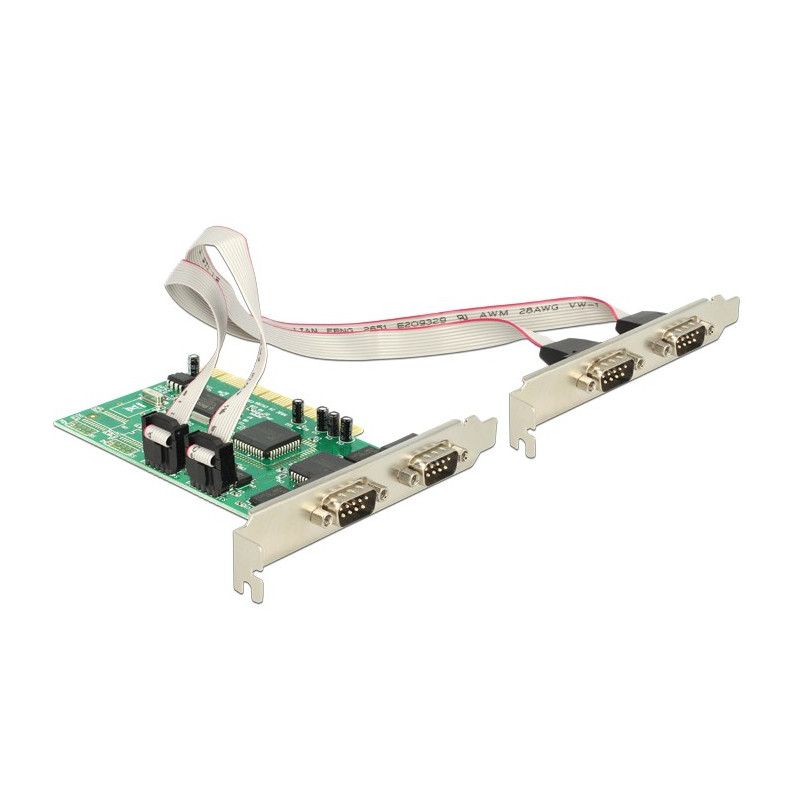 Produktbild för DeLOCK PCI Card 4x Serial nätverkskort/adapters