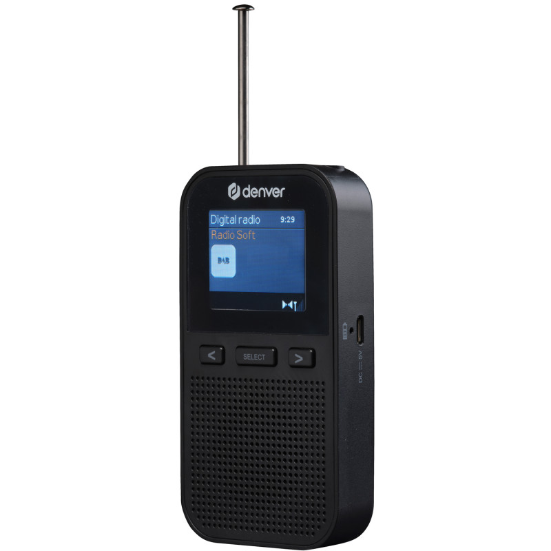 Produktbild för Handhållen DAB+/FM-radio med inbyggd högtalar