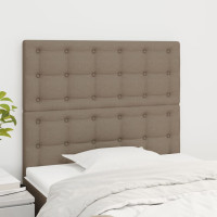 Produktbild för Huvudgavlar 2 st taupe 100 x 5 x 78/88 cm tyg