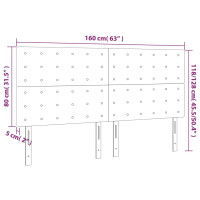 Produktbild för Huvudgavlar 4 st taupe 80x5x78/88 cm tyg