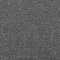 Produktbild för Sängram med huvudgavel mörkgrå 160x200 cm tyg