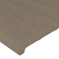 Produktbild för Sängram utan madrass Taupe 80x200cm tyg
