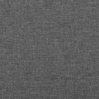 Produktbild för Sängram med huvudgavel mörkgrå 80x200 cm tyg