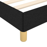 Produktbild för Sängram med huvudgavel svart 80x200 cm tyg