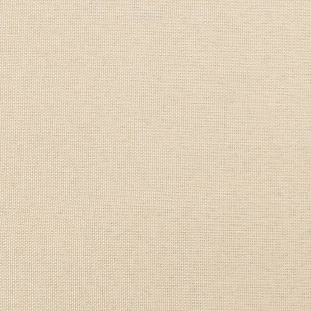 Produktbild för Sängram med huvudgavel gräddvit 80x200 cm tyg