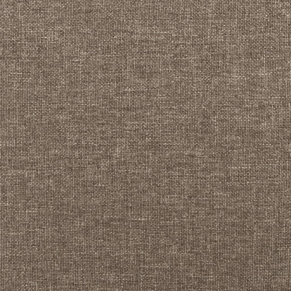 Produktbild för Sängram med huvudgavel taupe 90x190 cm tyg
