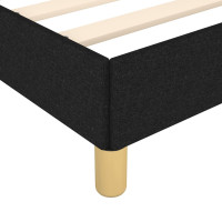 Produktbild för Sängram med huvudgavel svart 90x200 cm tyg