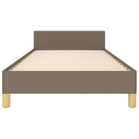 Produktbild för Sängram utan madrass taupe 100x200 cm tyg