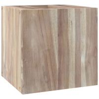 Produktbild för Väggmonterat badrumsskåp 41x38x40 cm massiv teak