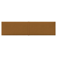 Produktbild för Väggpaneler 12 st brun 60x15 cm sammet 1,08 m²