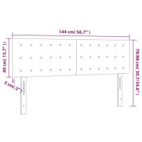 Produktbild för Huvudgavlar 2 st blå 72x5x78/88 cm tyg