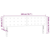 Produktbild för Huvudgavlar 2 st blå 100 x 5 x 78/88 cm tyg