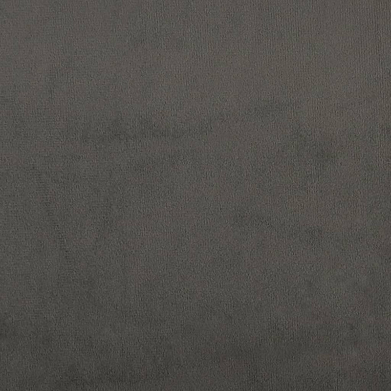 Produktbild för Sängram med huvudgavel mörkgrå 100x200 cm sammet