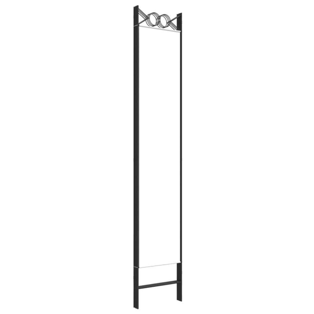 Produktbild för Rumsavdelare 4 paneler vit 120x220 cm tyg