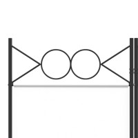 Produktbild för Rumsavdelare 4 paneler vit 120x220 cm tyg
