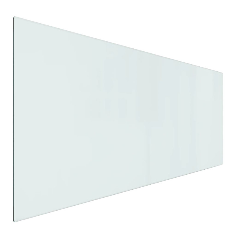 Produktbild för Glasskiva för öppen spis rektangulär 120x50 cm