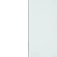Produktbild för Glasskiva för öppen spis rektangulär 120x50 cm