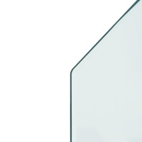 Produktbild för Glasskiva för öppen spis sexkantig 120x50 cm
