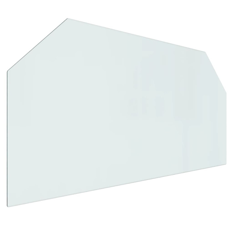 Produktbild för Glasskiva för öppen spis sexkantig 120x60 cm
