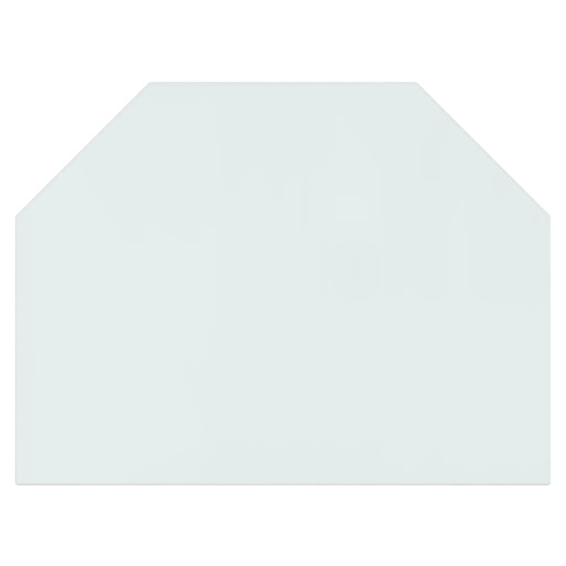 Produktbild för Glasskiva för öppen spis sexkantig 80x60 cm