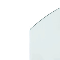 Produktbild för Glasskiva för öppen spis 80x50 cm