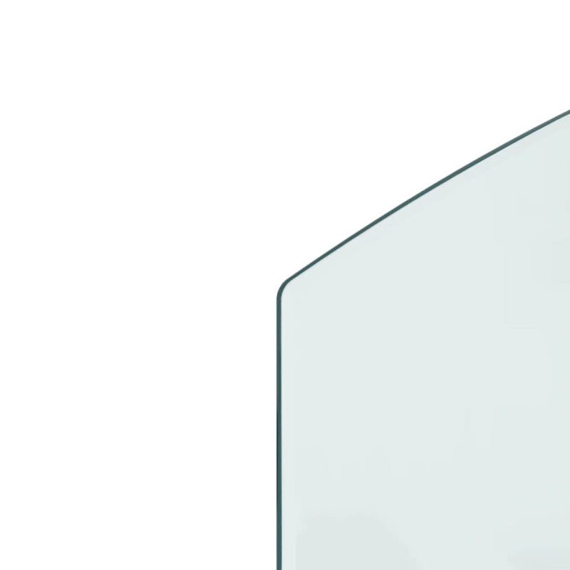 Produktbild för Glasskiva för öppen spis 100x60 cm