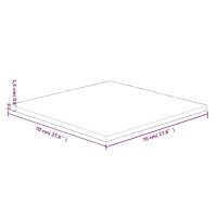 Miniatyr av produktbild för Fyrkantig bordsskiva 70x70x1,5 cm obehandlat massiv ek