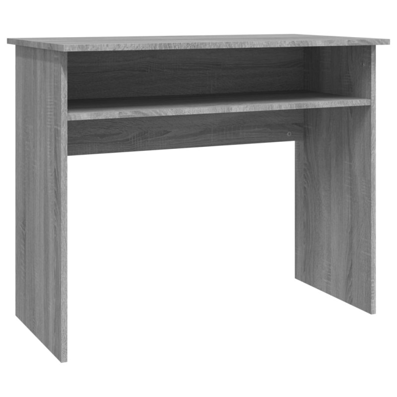 Produktbild för Skrivbord grå sonoma 90x50x74 cm konstruerat trä