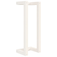 Produktbild för Handduksställ Vit 23x18x60 cm massiv furu