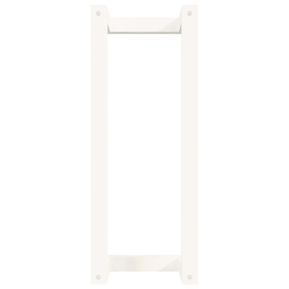 Produktbild för Handduksställ Vit 23x18x60 cm massiv furu