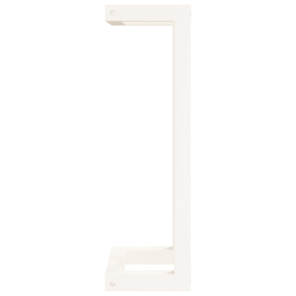Produktbild för Handduksställ Vit 23x18x60 cm massiv furu
