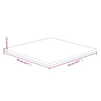 Produktbild för Fyrkantig bordsskiva 50x50x1,5 cm obehandlat massiv ek