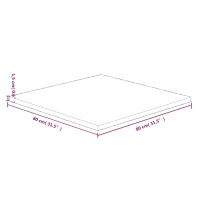 Produktbild för Fyrkantig bordsskiva 80x80x1,5 cm obehandlat massiv ek