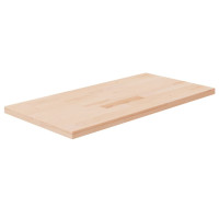 Produktbild för Bänkskiva för badrum 100x50x2,5 cm obehandlat massivt trä