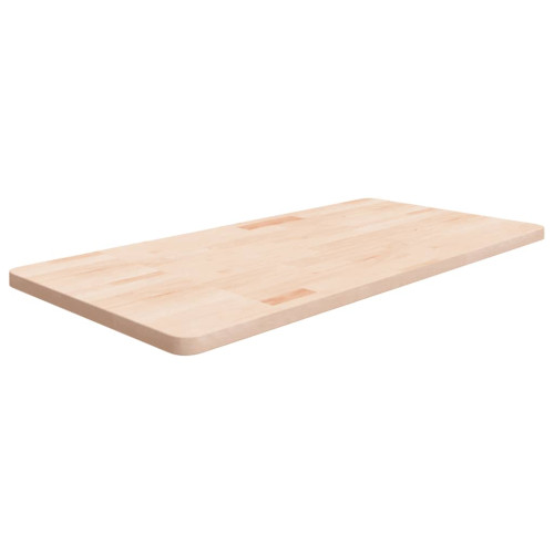 vidaXL Bänkskiva för badrum 100x50x2,5 cm obehandlat massivt trä