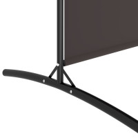 Produktbild för Rumsavdelare 2 paneler brun 175x180 cm tyg