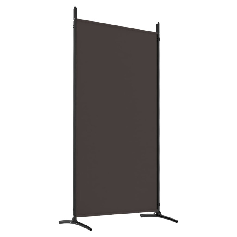 Produktbild för Rumsavdelare 4 paneler brun 346x180 cm tyg