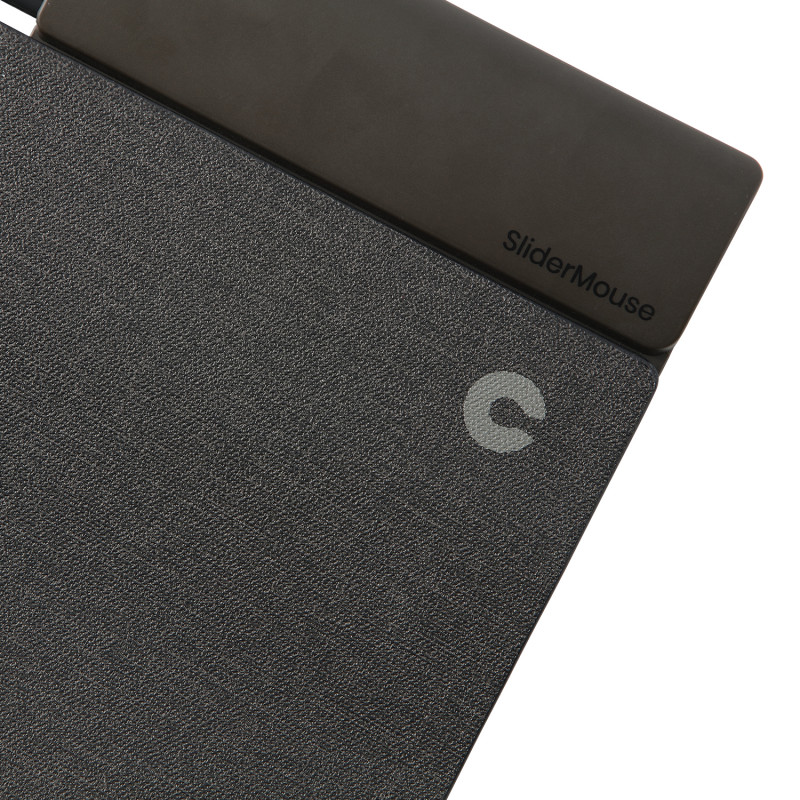 Produktbild för Contour Design SliderMouse Pro (med sladd) med Slim handledsstöd i Ljusgrått tyg