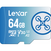 Miniatyr av produktbild för Lexar microSDXC FLY 1066x UHS-I/A2/U3 R160/W60MB (V30) 64GB