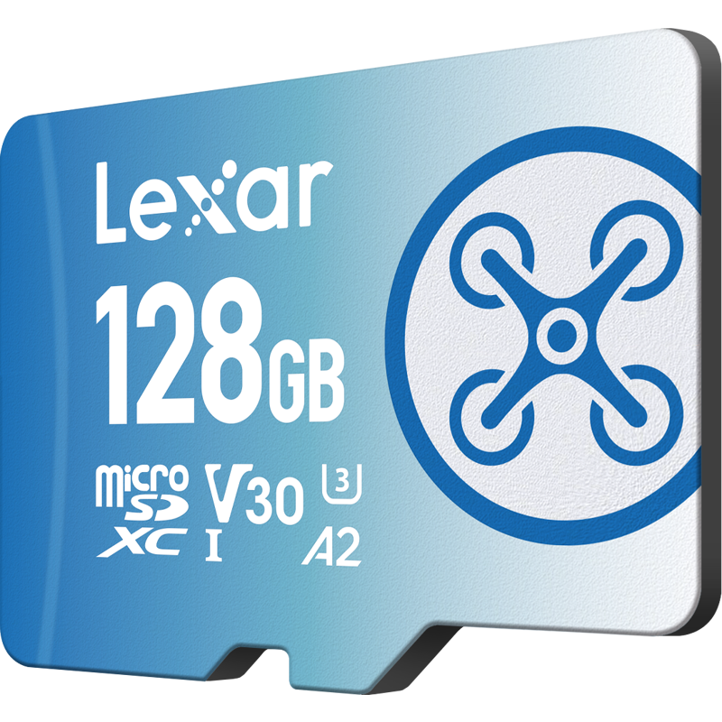 Produktbild för Lexar microSDXC FLY 1066x UHS-I/A2/U3 R160/W90MB (V30)128GB