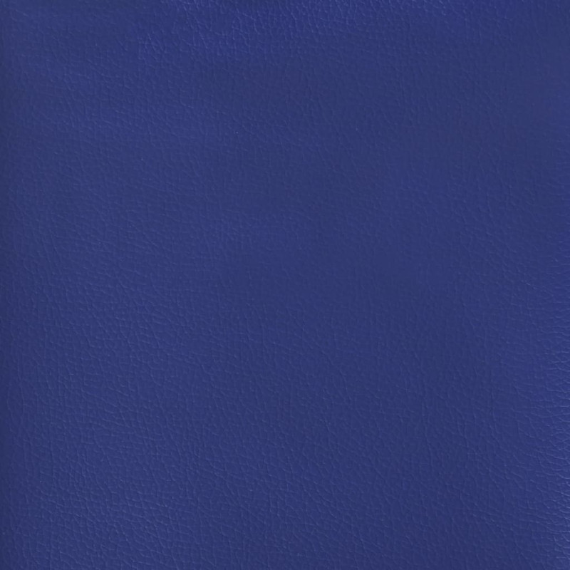 Produktbild för Gamingstol med fotstöd svart och blå konstläder