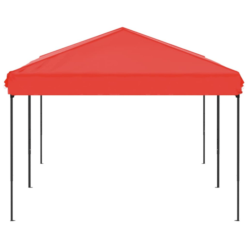 Produktbild för Hopfällbart partytält röd 3x6 m