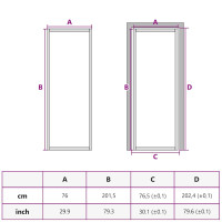 Produktbild för Innerdörr 76x201,5 cm svart matt glas och aluminium
