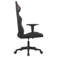 Produktbild för Gamingstol svart och taupe tyg