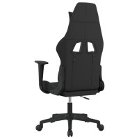 Produktbild för Gamingstol svart och taupe tyg