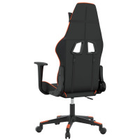 Produktbild för Gamingstol svart och orange konstläder