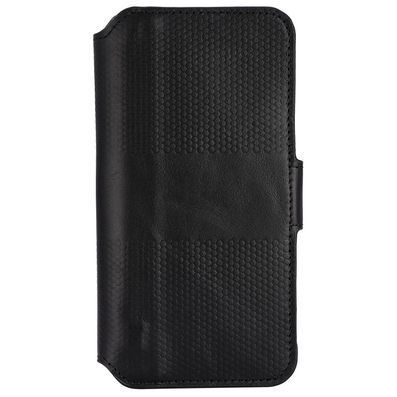 Produktbild för Leather Phone Wallet iPhone 14 Pro Svart