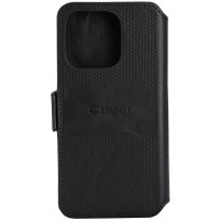 Miniatyr av produktbild för Leather Phone Wallet iPhone 14 Pro Svart