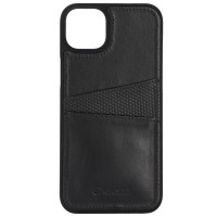 Miniatyr av produktbild för Leather CardCover iPhone 14 Plus Svart