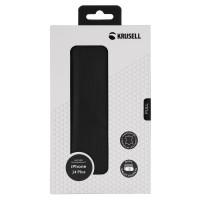 Miniatyr av produktbild för Leather Phone Wallet iPhone 14 Plus Svart